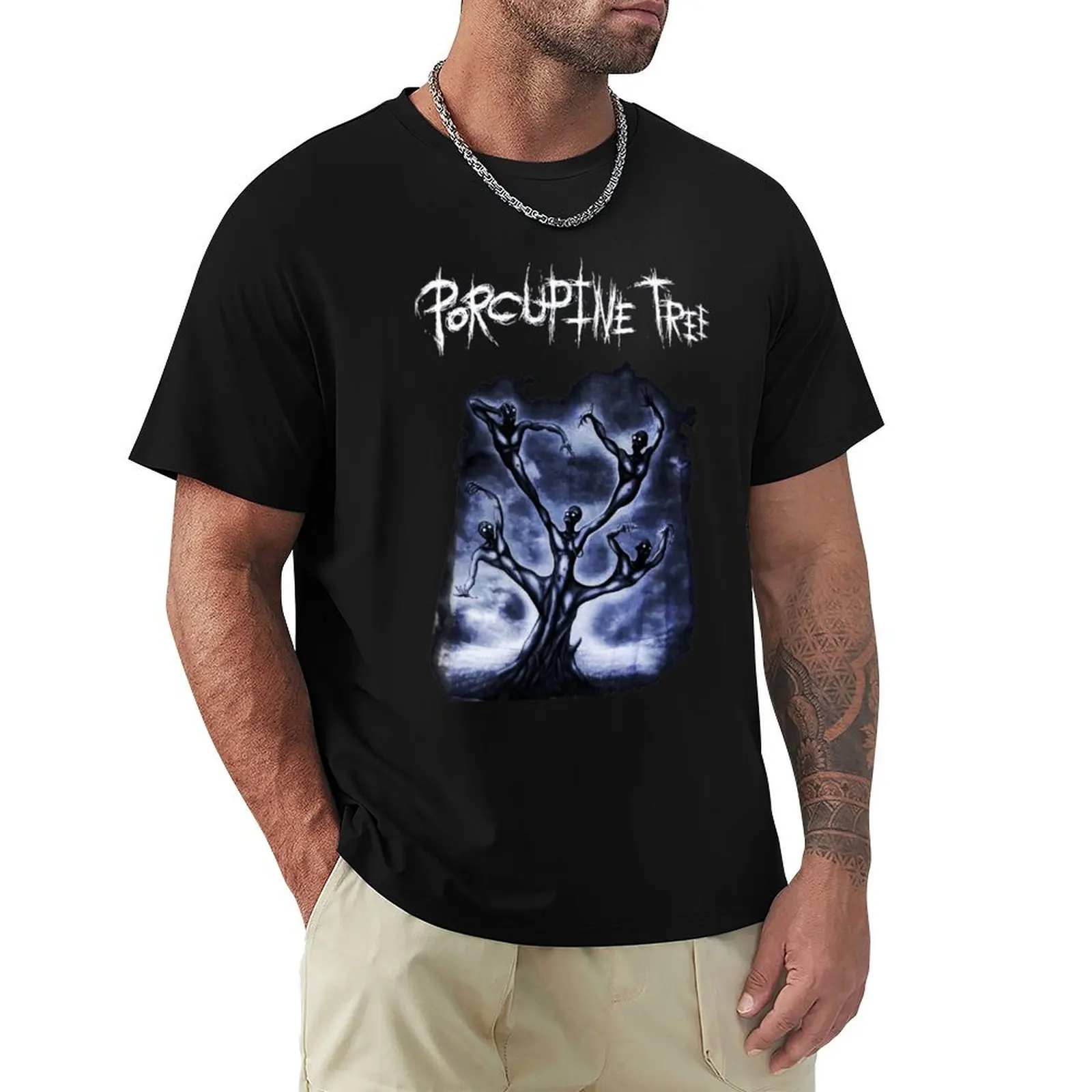 Porcupine Tree music Rock and heavy metal logo Ecelna T-Shirt Outdoor Sports Short Sleeve Top