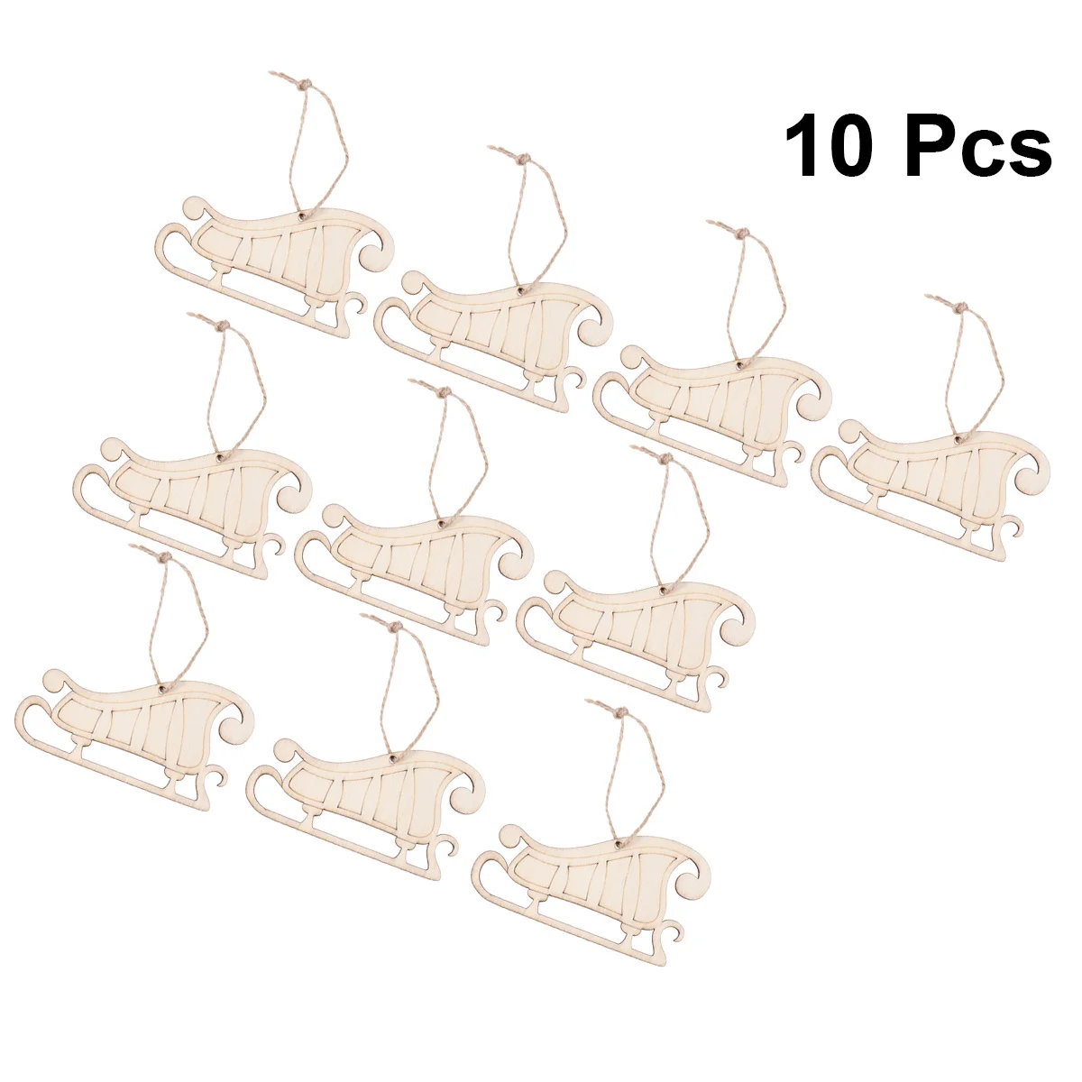 

10Pcs Creative Christmas Wooden Hanging Tag Pendant Decorations for Home Garden Patio Bar Party Christmas Decorative Props