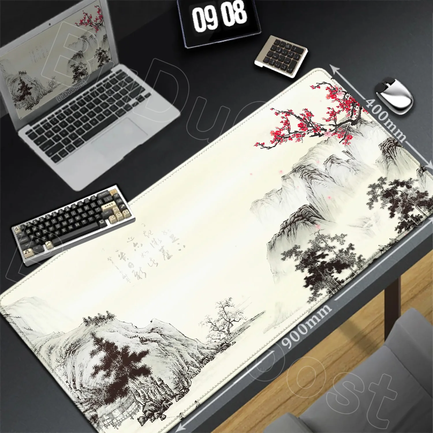 Many Pretty Picture Chinese Ink Painting Mouse Pad Gaming Mousepad XXL Mouse Mat Large Keyboard Mat Desk Pad for Computer Laptop