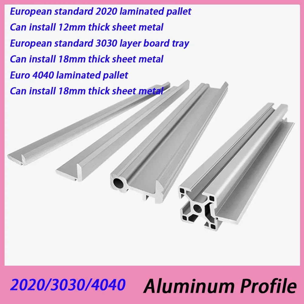 1Pcs Aluminum Profile Shelf Groove Inner Plate Bracket 2020/3030/4040 Laminate Bracket, Frame Fixed Plate Bracket 20-500mm Long