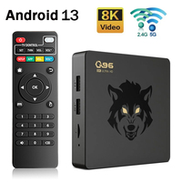 Q96 8k Smart TV Box Android 13 Amlogic S905W2 Quad Core 2.4G/5G WIFI 8K UHD Set Top Box HDR Media Player PK DQ08 TV Box