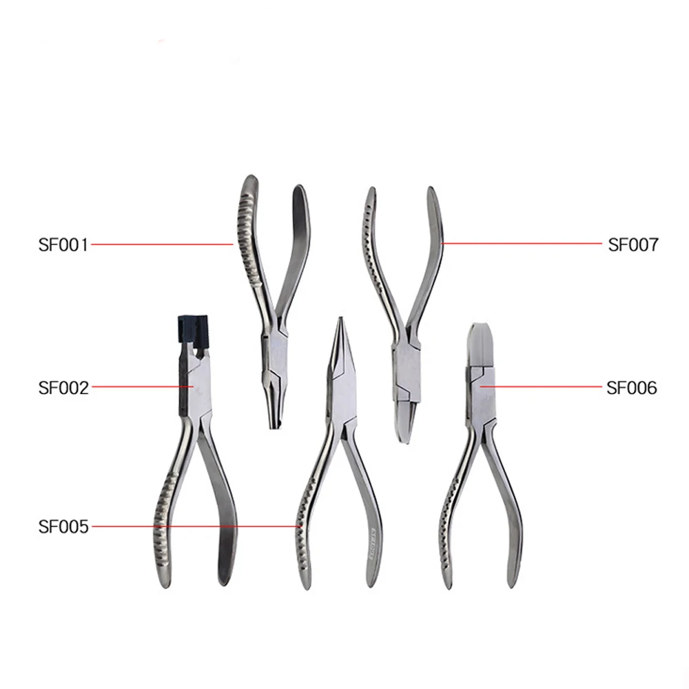 Brillentangenset Neuspadset Brilschroevenset 7-tang en 6 schroevendraaiers R-B015