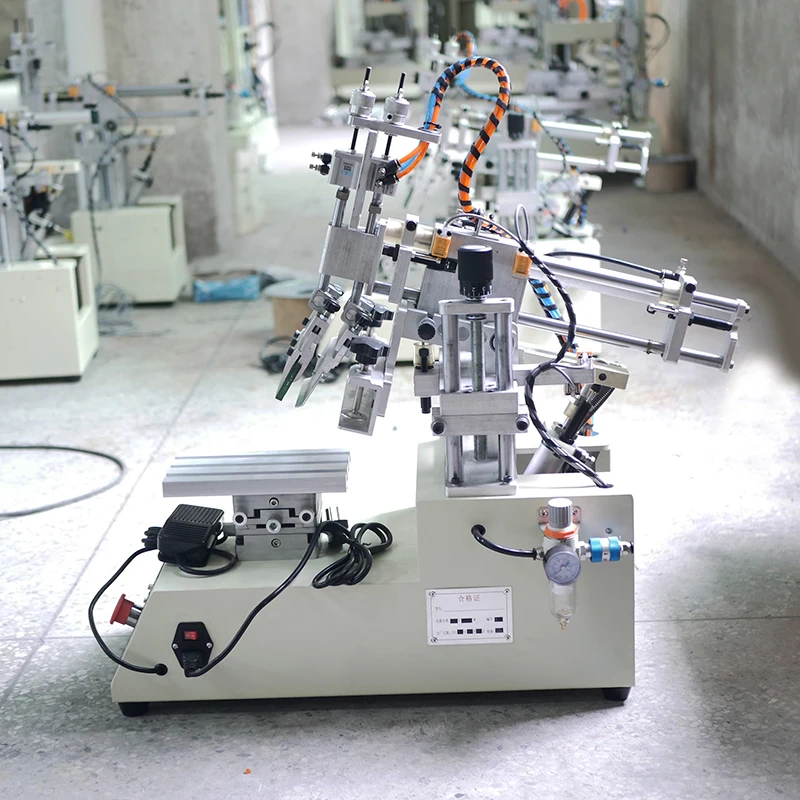 High Precision Screen Printing Machine Semi-automatic Mini Desktop Screen Printing Machine Table Plane Rocker Pneumatic