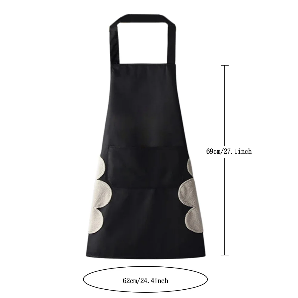 Household Kitchen Apron Women Men Oil-proof Waterproof Adult Bib Butterfly Series Coffee Beauty Work Apron Wipe Hand Overalls