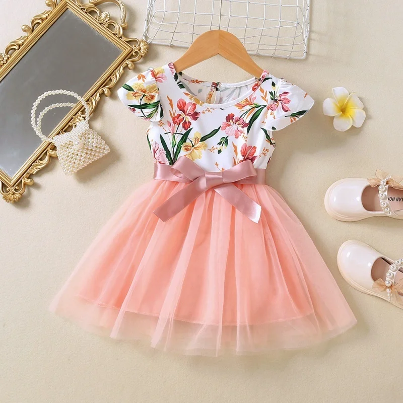 

Hot selling 2022 New Baby Girls Dresses Birthday Children Kids Clothing clothes Costume Cute Elegant