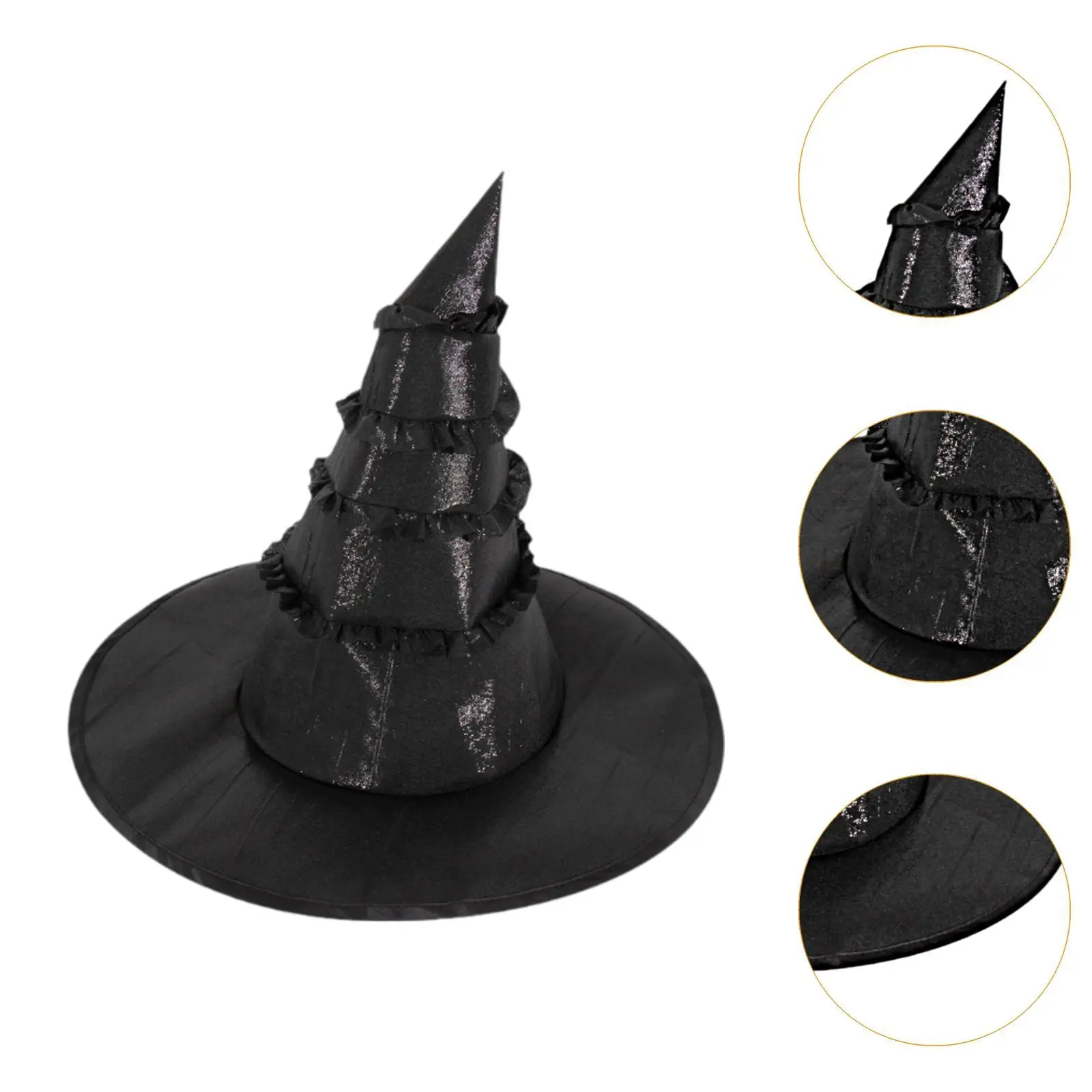 Chapeau de Sorcière d'Halloween, Accessoires de Costume pour Club, Festivals, ix