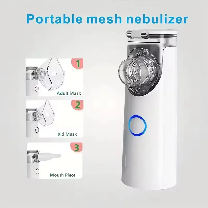 Major Medical Silent Mesh Nebulizer Handheld Asthma Inhaler Atomizer Auto-Clean Nebulizador Mini Portable For Kids Adult