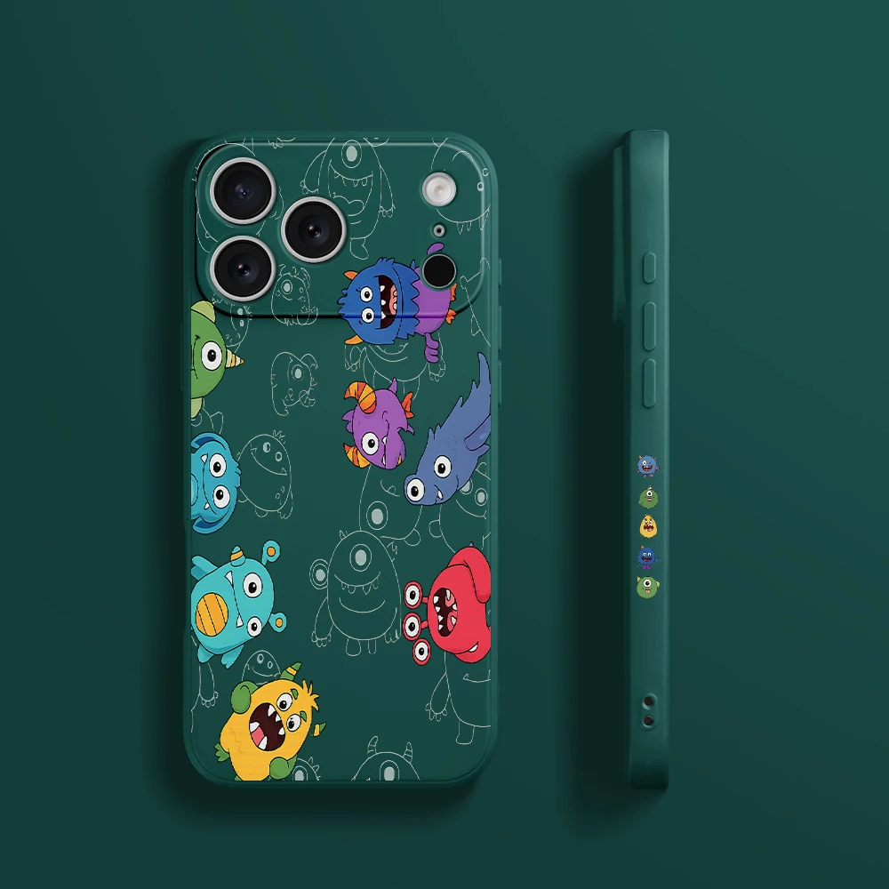 حافظة لهاتف آيفون 17 برو ماكس 17 إير 16 15 14 13 12 11 برو ماكس XS Max7 8 Plus 16e 16 Plus غطاء من البولي يوريثان