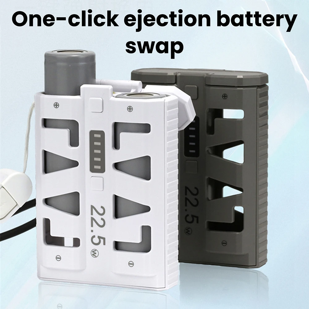 

Новый DIY-набор Power Bank 2026 года с быстрой зарядкой 22.5W, портативный, с разборной конструкцией, двойным режимом работы, низким током и корпусом для аккумуляторов 21700