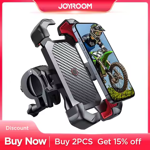 Joyroom Bike Phone Holder 360&deg; View Universal Bicycle Phone Holder for 4.7-7 inch Mobile Phone Stand Shockproof Bracket GPS Clip