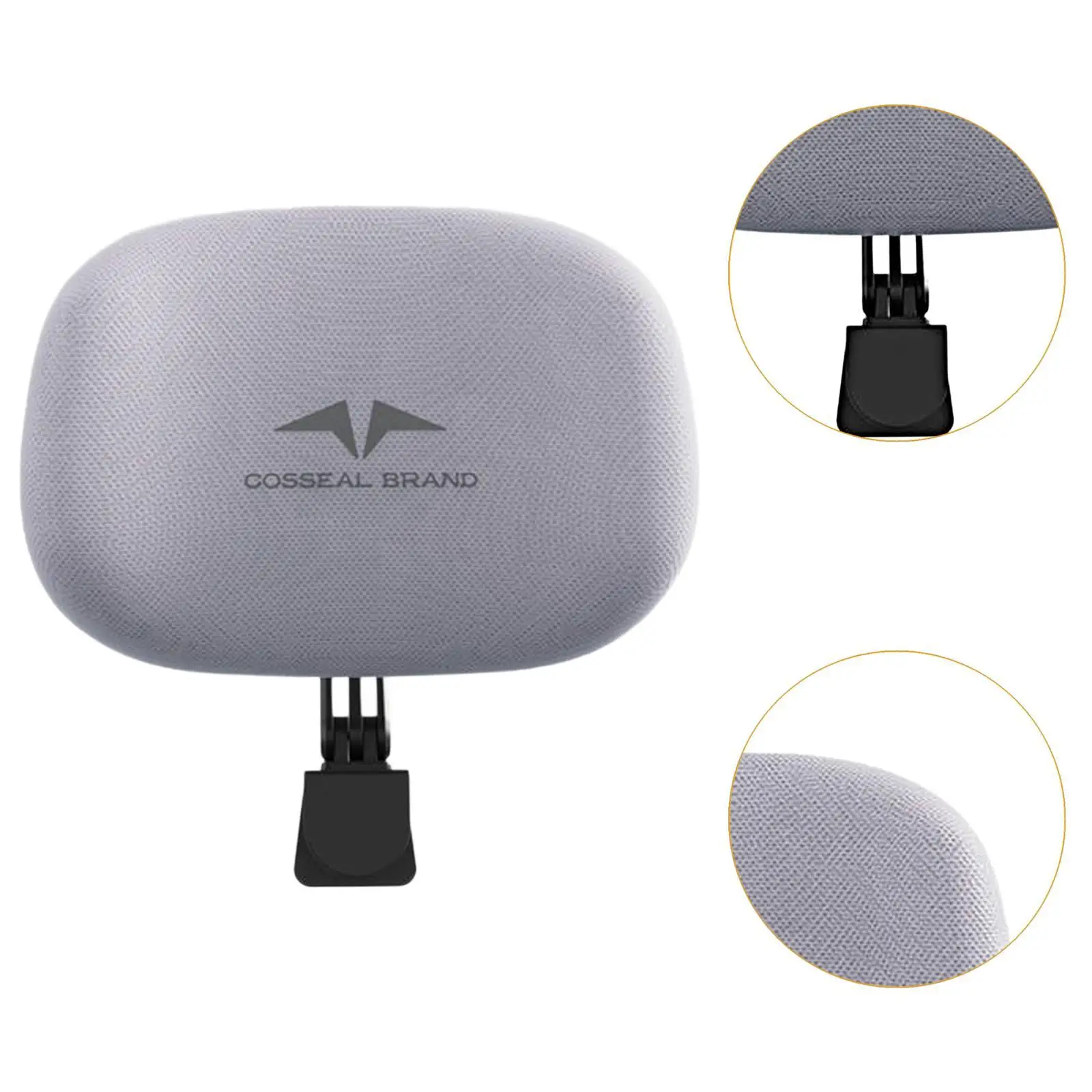 Office Chair Sponge Headrest Attachment Breathable Adjustable Height Angle
