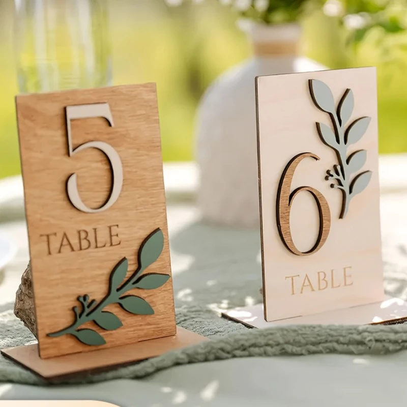 3 pièces porte-numéros de table large application fer de qualité