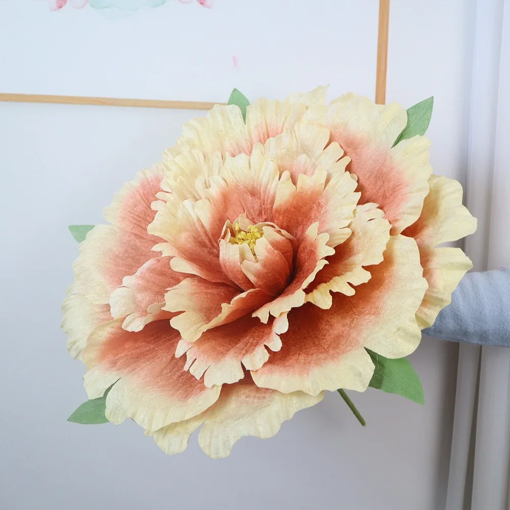 

50cm Artificial Peony Wedding Party Decoration Large Flower Show Props Fake Flowers DIY Flower Background Wall Decoration