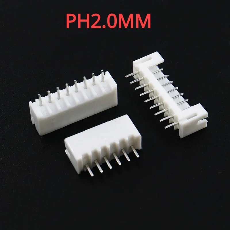 

PH2.0mm straight pin Header 2/3/4/5/6/7/8/9/10/11/12/15/16P pin PH-2A PH-A wire Connector PH2.0 pitch spacing 180 angle PCB Car