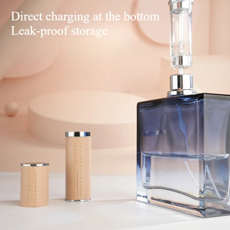 5 ミリリットル革香水瓶詰め替え香水アトマイザー旅行用スプレーボトルフレグランス容器ファイン化粧品容器 1 PC