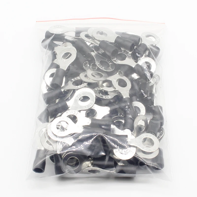 50PCS/100PCS RV2-6 Ring insulated terminal Cable Wire Connector Electrical Crimp Terminal