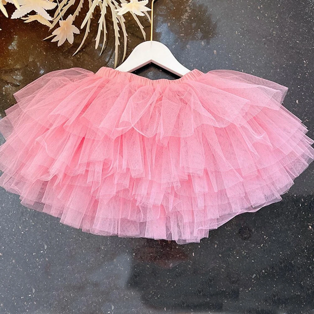 Baby Mädchen Tüllrock für Mädchen Tutu Prinzessin Ballkleid Pettiskirt Ballett Tanz Kinder Party/Geburtstag 6-lagiger Tüllrock 1-7 Jahre – Detail 26