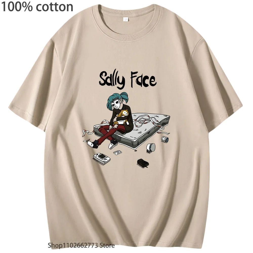 

Sally Face Graphic T Shirt Women's T-shirts Hot Game Tees Women Funny Short Sleeve Clothes Summer Fashion Casual Men's Clothing
