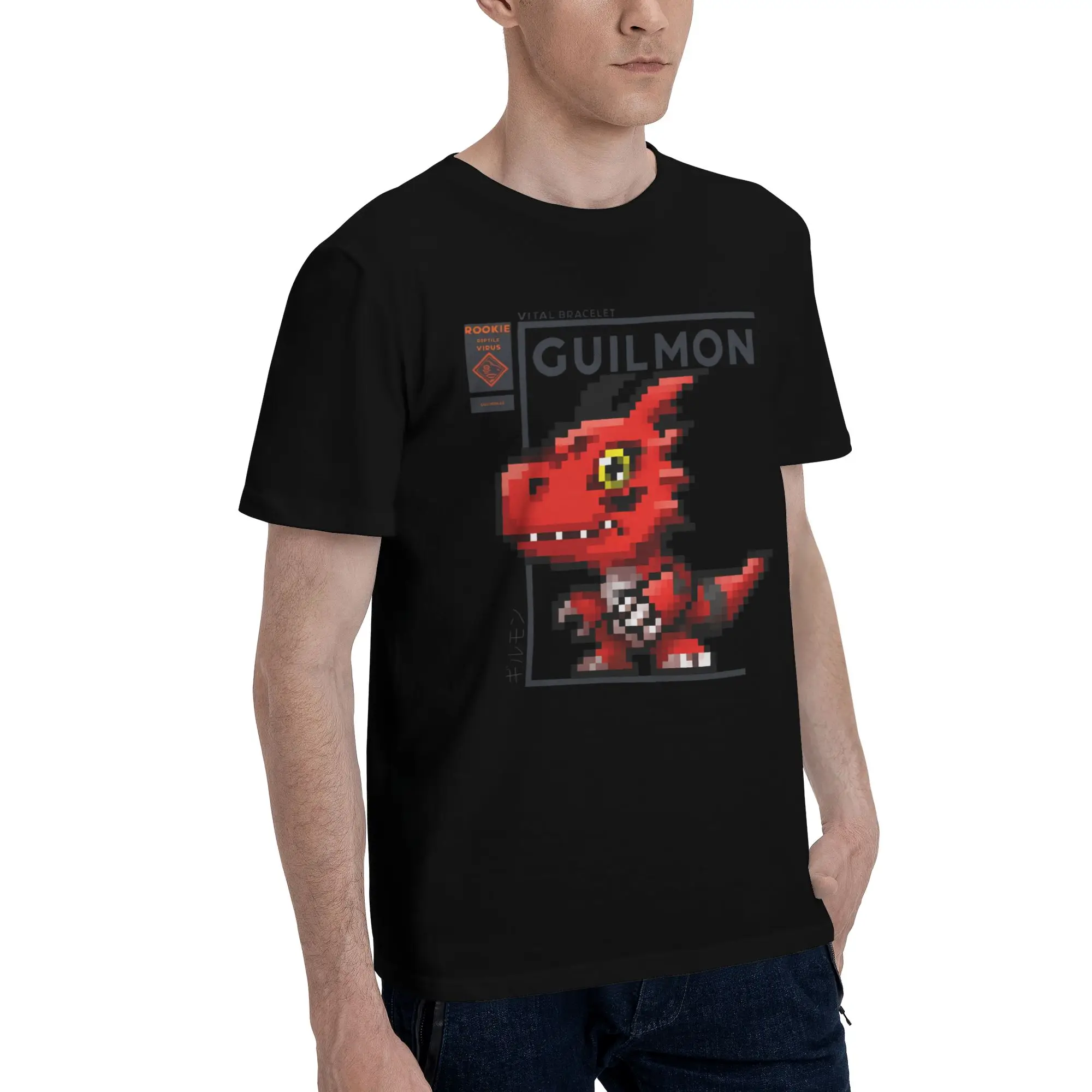 Digimon 36 Funny Graphic 100% Cotton T-Shirt Bandai Tees Tops For Men