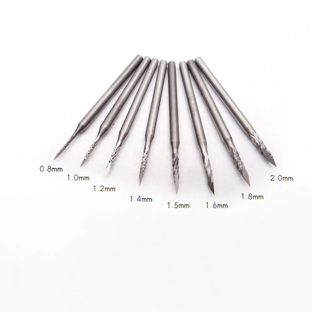 Brocas para trabajar la madera de alta velocidad, 1/5 piezas, limas rotativas, Mini raspa de acero de tungsteno para tallado de madera, cuentas de Buda, tallado de Metal y madera