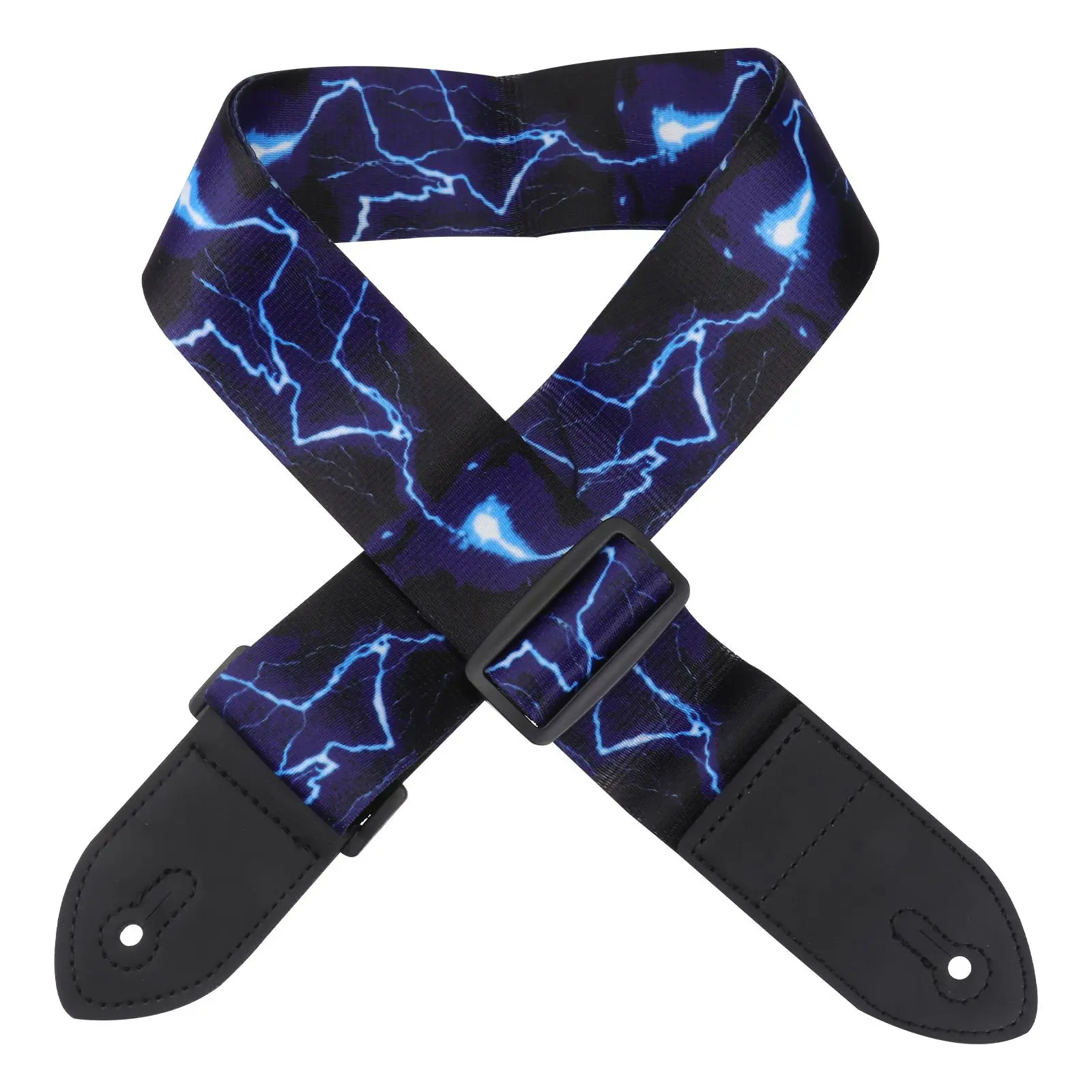

Guitar Strap Comfortable Flames Acoustic Unique Heavy Duty Electric Bass Secure Sturdy
