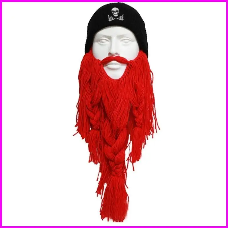 Winter Balaclava Full Face Cover Hoed Gebreide Baard Hoed Verstelbaar voor volwassen kinderen