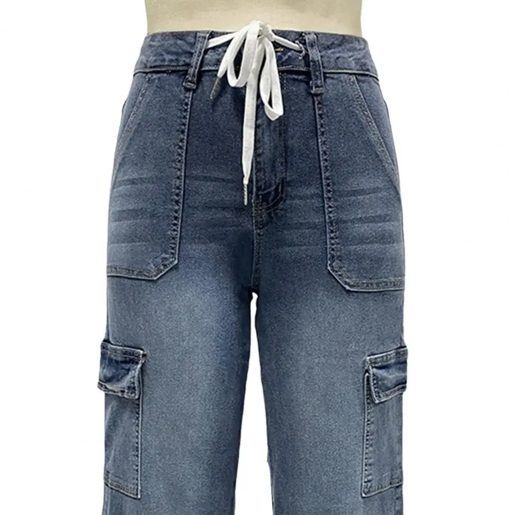 2025 ฤดูใบไม้ผลิใหม่ฤดูใบไม้ร่วงบางหลวม Fit ขนาดใหญ่เอวสูงกางเกงยีนส์กระชับสัดส่วนผู้หญิงแฟชั่น Harem กางเกง