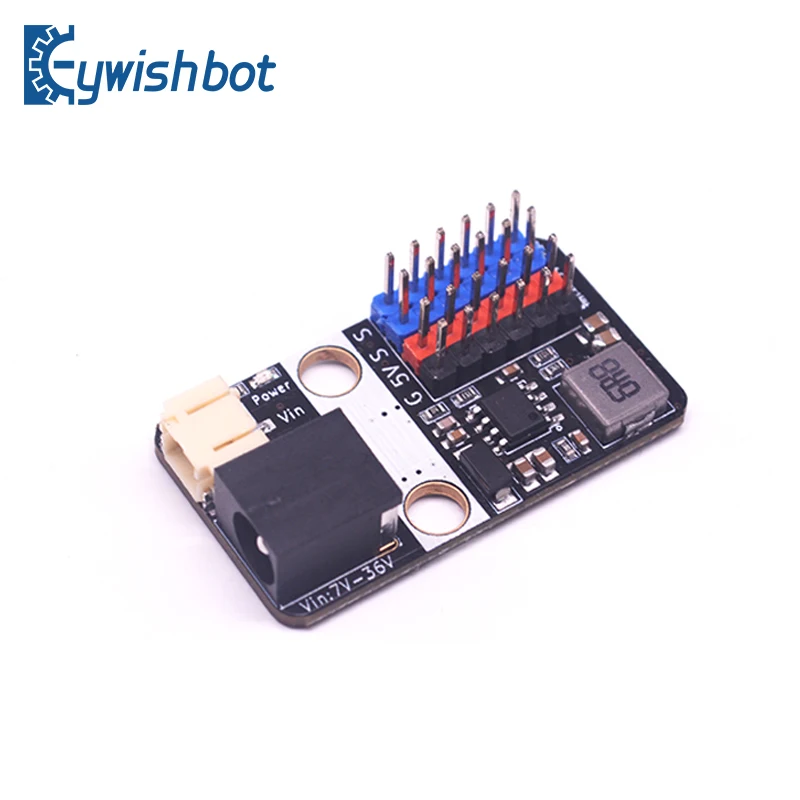 7-24V to 5V/5A servo expansion board power supply voltage conversion module anti reverse connection ph2.0 SG90/MG996R/MG90S