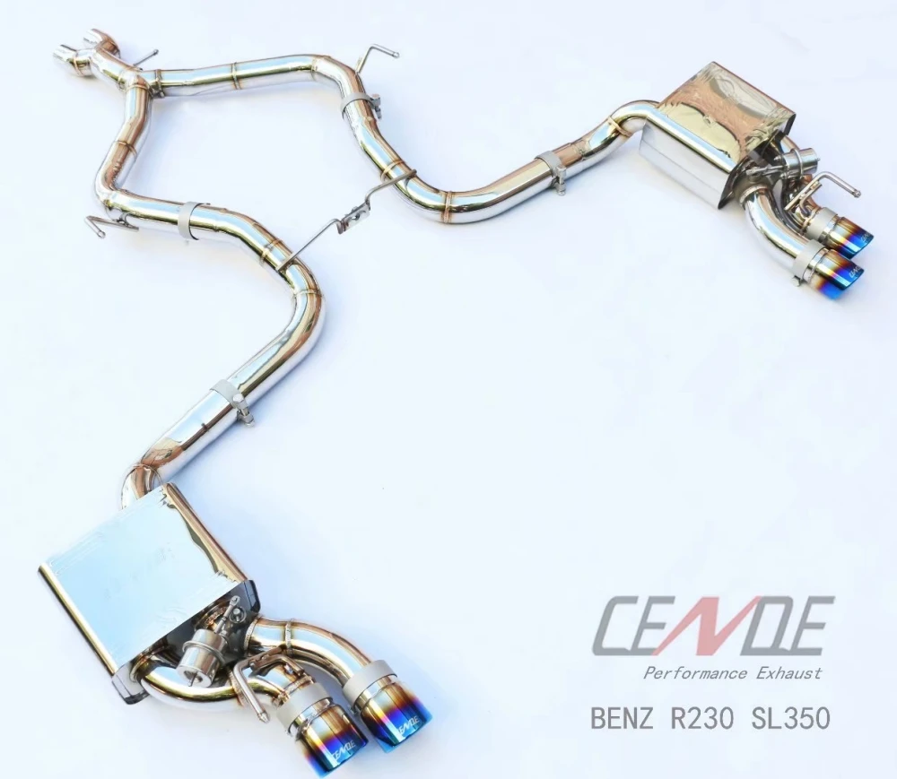 

Stainless Steel Exhaus For Benz Mercedes cls 218 w218 w212 Full Catback Muffler System