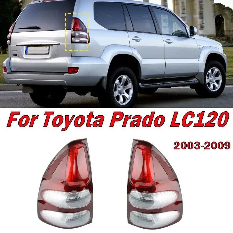 Auto Accessories For Toyota Land Cruiser Prado LC120 2003-2009 Car Rear Tail Light Taillight Without Bulbs 8155160700 8156160620