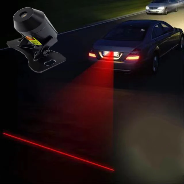 FUGSAME Anti Collision Rear-end Laser Tail Fog Light Auto Rearing Warming Light For Benz Volkswagen BMW Audi Mazda Mitsubishi