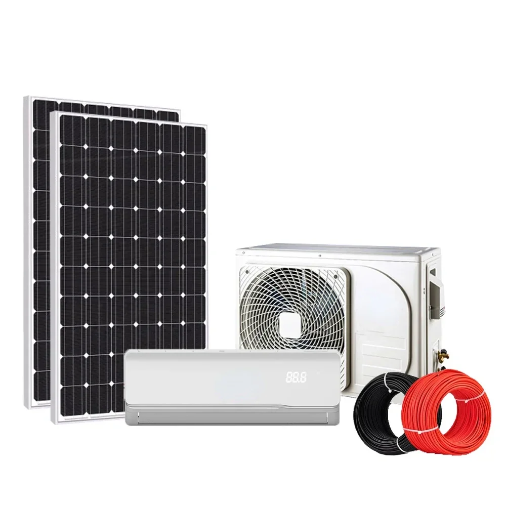 Solar Power Air Conditioner Split Unit 12000Btu For R410a for Home Use Easy Installation