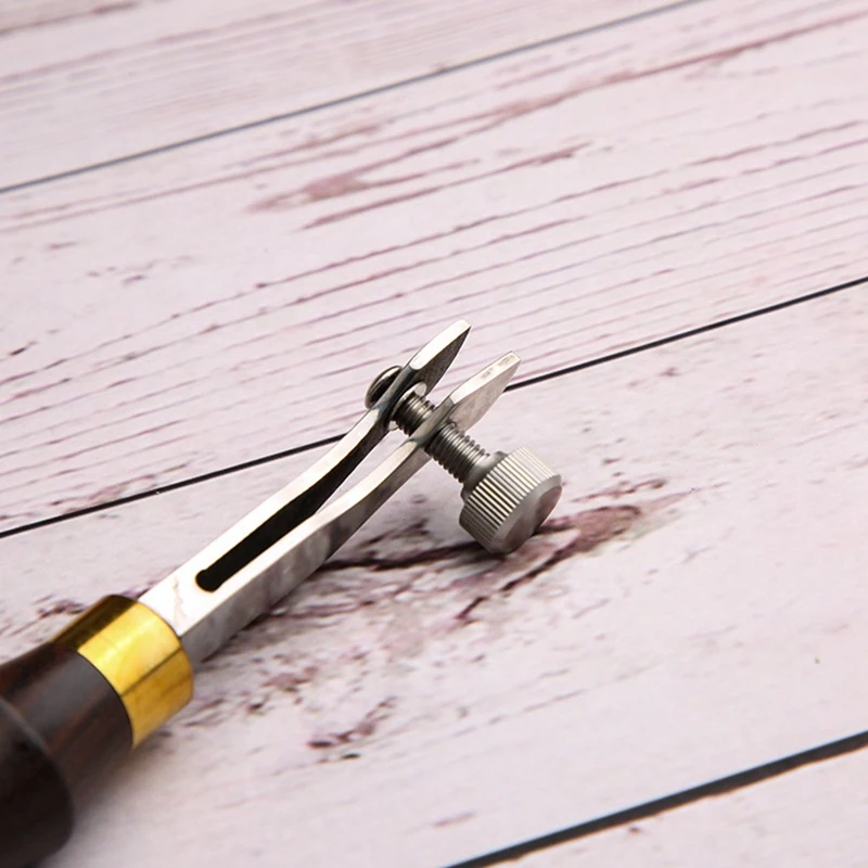 1,5 mm regulowany rozstaw trasera obrzynarka traserska obrzynarka skórzana narzędzie do majsterkowania krawędź dekoracyjna linia narzędzie trwałe łatwe w użyciu