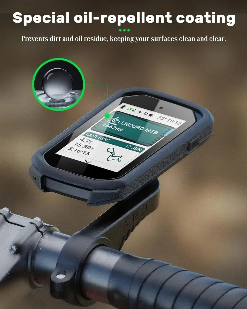

For Garmin Edge MTB Tempered Glass Screen Protector: Waterproof Anti-scratch HD Clear, Smudge-Proof & UV-Blocking, Long-Lasting
