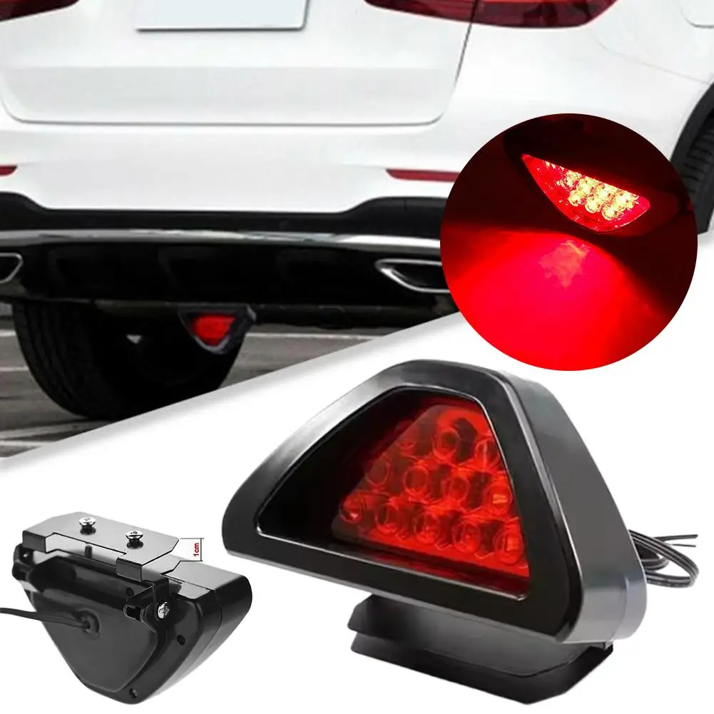 

Автомобильный стоп-сигнал, светодиодный пилотный фонарь, общий треугольный фонарь, задний концевой фонарь, аксессуары, гоночная вспышка, объемный задний фонарь, анти-ла Q4E6