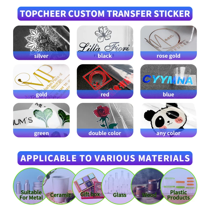 custom.Custom Name Silk Screen Printing Transfer Nickel 3D Printing Perfume Metal Metallic Sticker Label Cosme