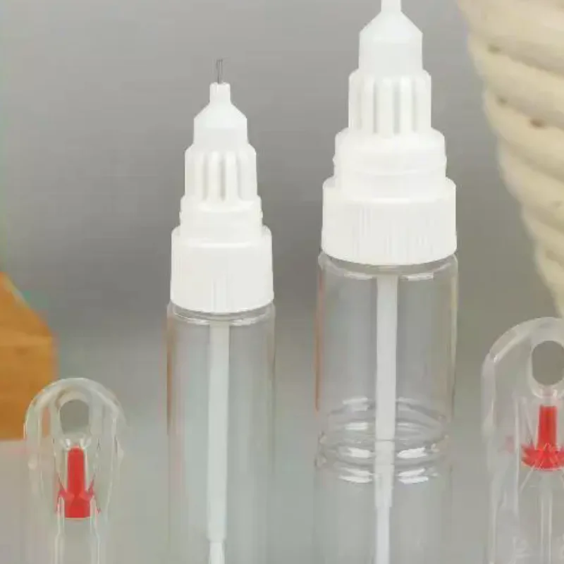 1/5Pcs 2 In 1 Needle Brush Dual-use Nail Polish Pen Empty Bottle Touch-up Paint Bottles Paint-mending Pen Dotted Pen+Drawing Pen