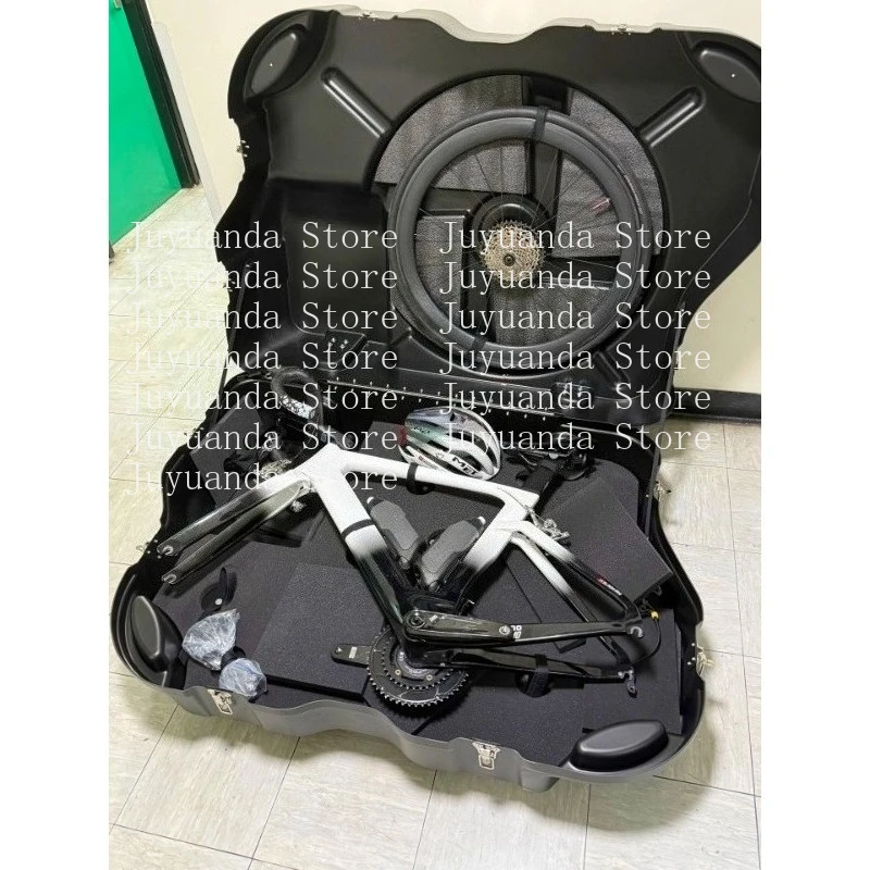 

Hard Shell Bicycle Loading Box Road Car Iron Three Car Free Dismantling Handle Packing Car Bag Wheel Shipping Box