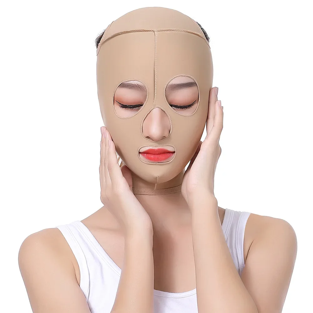 3d Reusable Breathable Beauty Women Anti Wrinkle Face Sleeping Slimming Full Lift V Mask Bandage Shaper Cosmetic