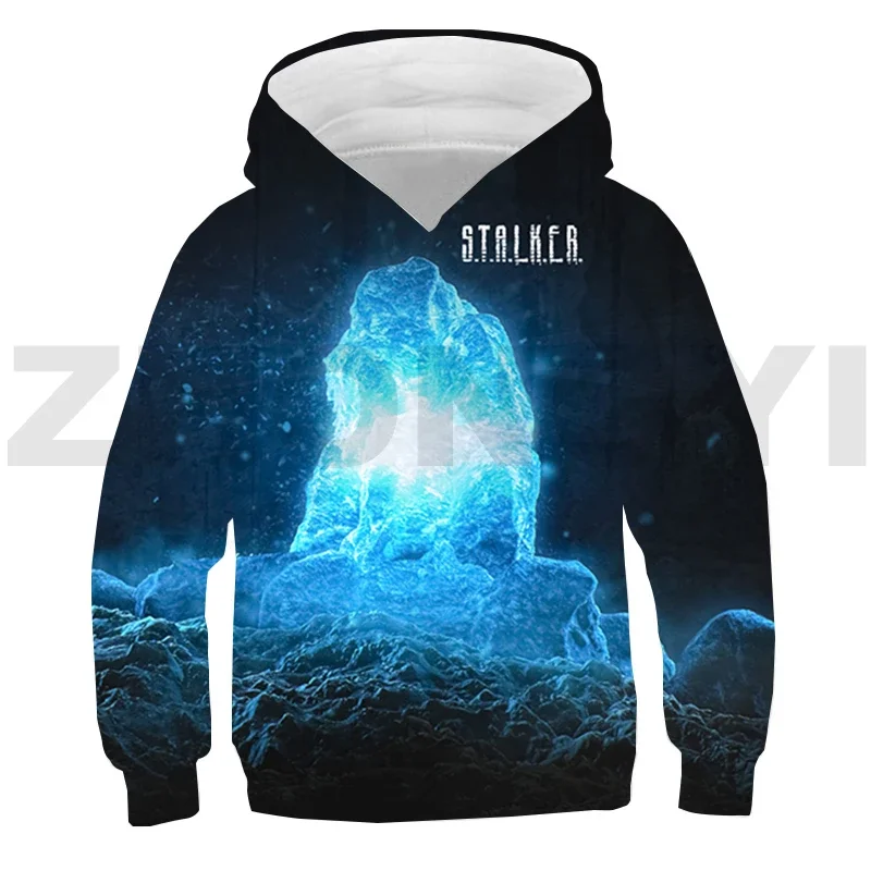 Game S.T.A.L.K.E.R. 2 Heart of Printed Pullovers Trend 3D Stalker 2 Shadow Anime Hoodie Oversized Sweatshirt Japanese Streetwear