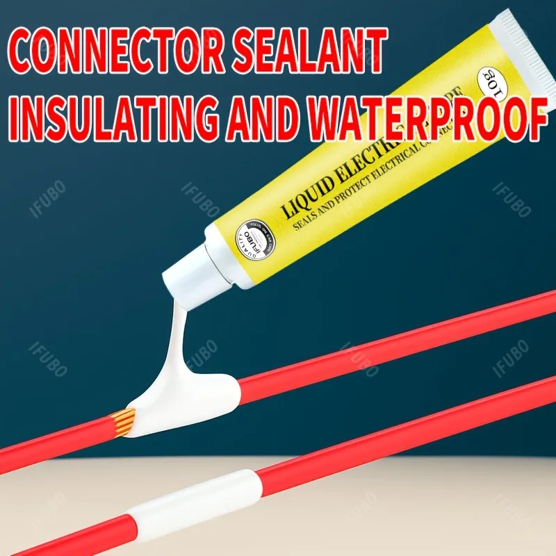 High-Temp White Liquid Electrical Tape: Waterproof Insulation, 250°C Resistant, Replaces Wire Tape