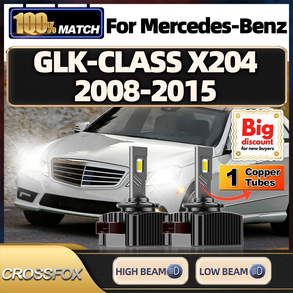 

CROSSFOX【For MERCEDES-BENZ GLK-CLASS X204 2008-2015】Canbus Car LED Xenon HID Headlight Bulbs High Power Turbo Headlamp Ampoule