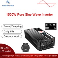 1500W inverter 12v 24V 48V to AC 110V 220v pure sine wave solar power inverter DC with remote control