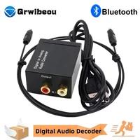 Convertidor de Audio Coaxial de fibra óptica Toslink Digital a Jack 3,5mm analógico para RCA SPDIF decodificador de Audio Digital amplificador estéreo