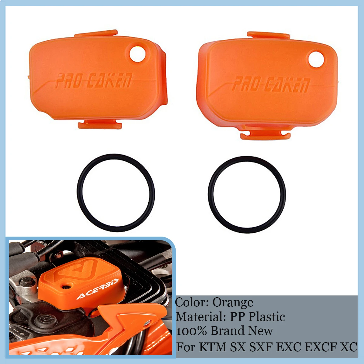 

For KTM SX SXF EXC EXCF XC XCF XCW XCFW XCRW 6 Days 125-530 Motorcycle Plastic Front Brake Master Cylinder Cover Guard Protector