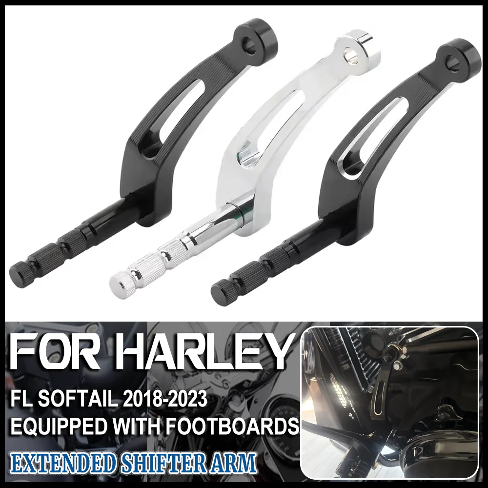 

Motorcycle Extended Shifter Shaft Shift Arm Fit for Harley Softail Fat Bob Deluxe Heritage Classic Slim 2018-2023