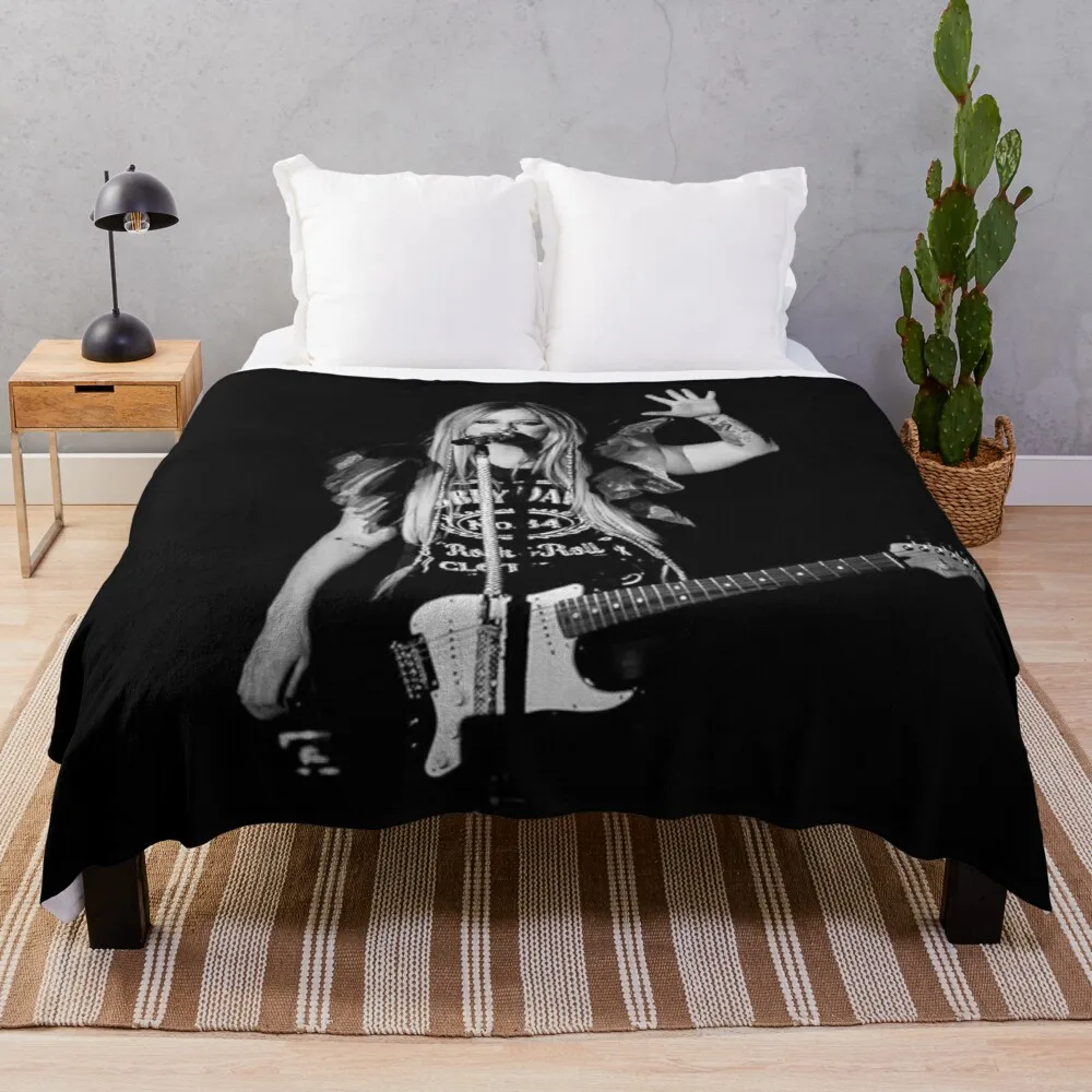 

Avril Lavigne Throw Blanket hairy blankets