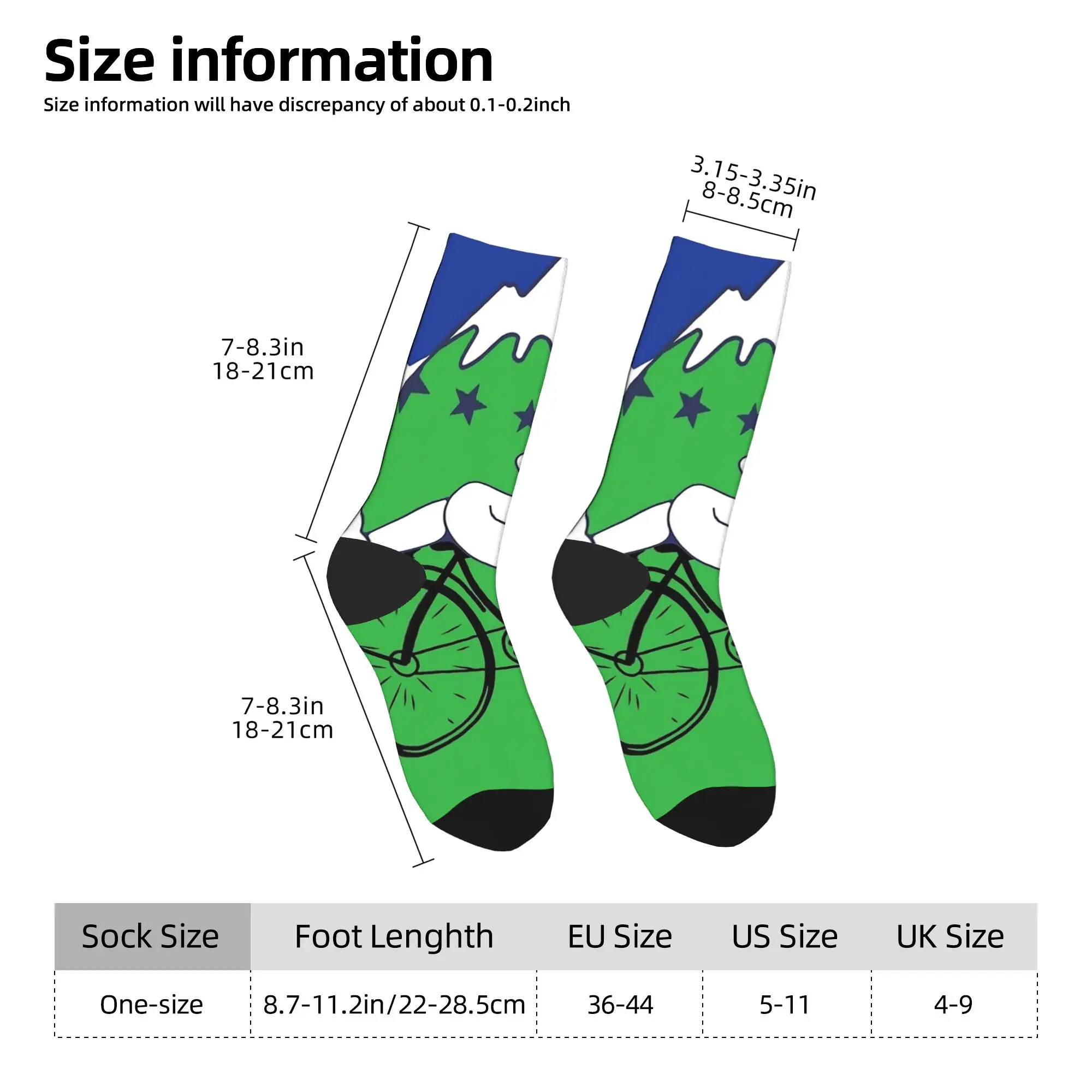 ألبرت هوفمان دراجة يوم الجوارب جوارب مضحكة الخريف عدم الانزلاق للجنسين الرجال الجوارب عالية الجودة الرسم سكيت الجوارب