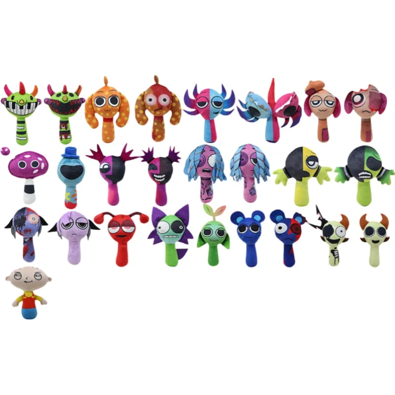 

2025 Sprunki Incredibox Plush Toys Sprunky Peluche Soft Plushie Game Cartoon Kids Birthday Stuffed Dolls Holiday Gifts