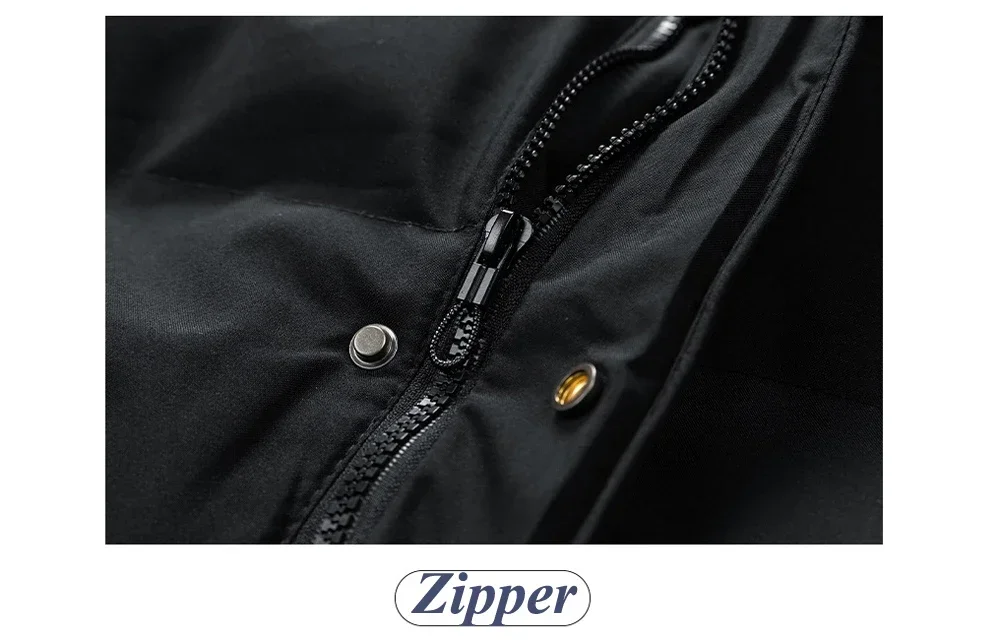 Men's Winter Hooded Puffer Parka Plus Size 7XL 8XL Thermal Warm Windbreaker Coat Mid-Long Heavyweight Casual Outdoor Jacket